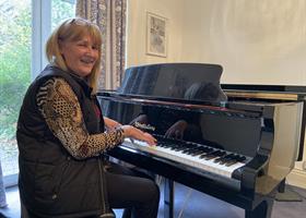 Chris and piano