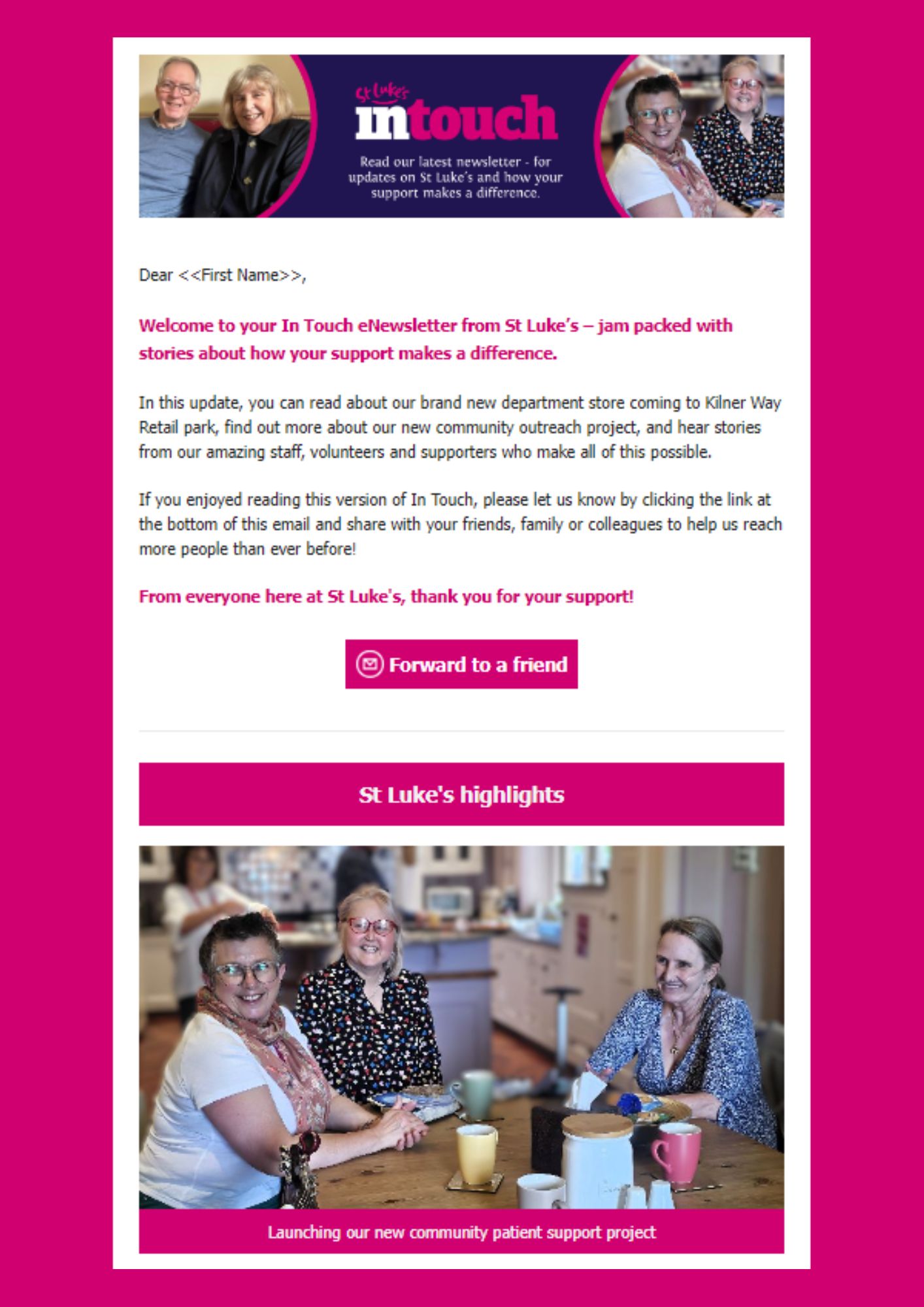 St Luke's Marketing In Touch - August 2024