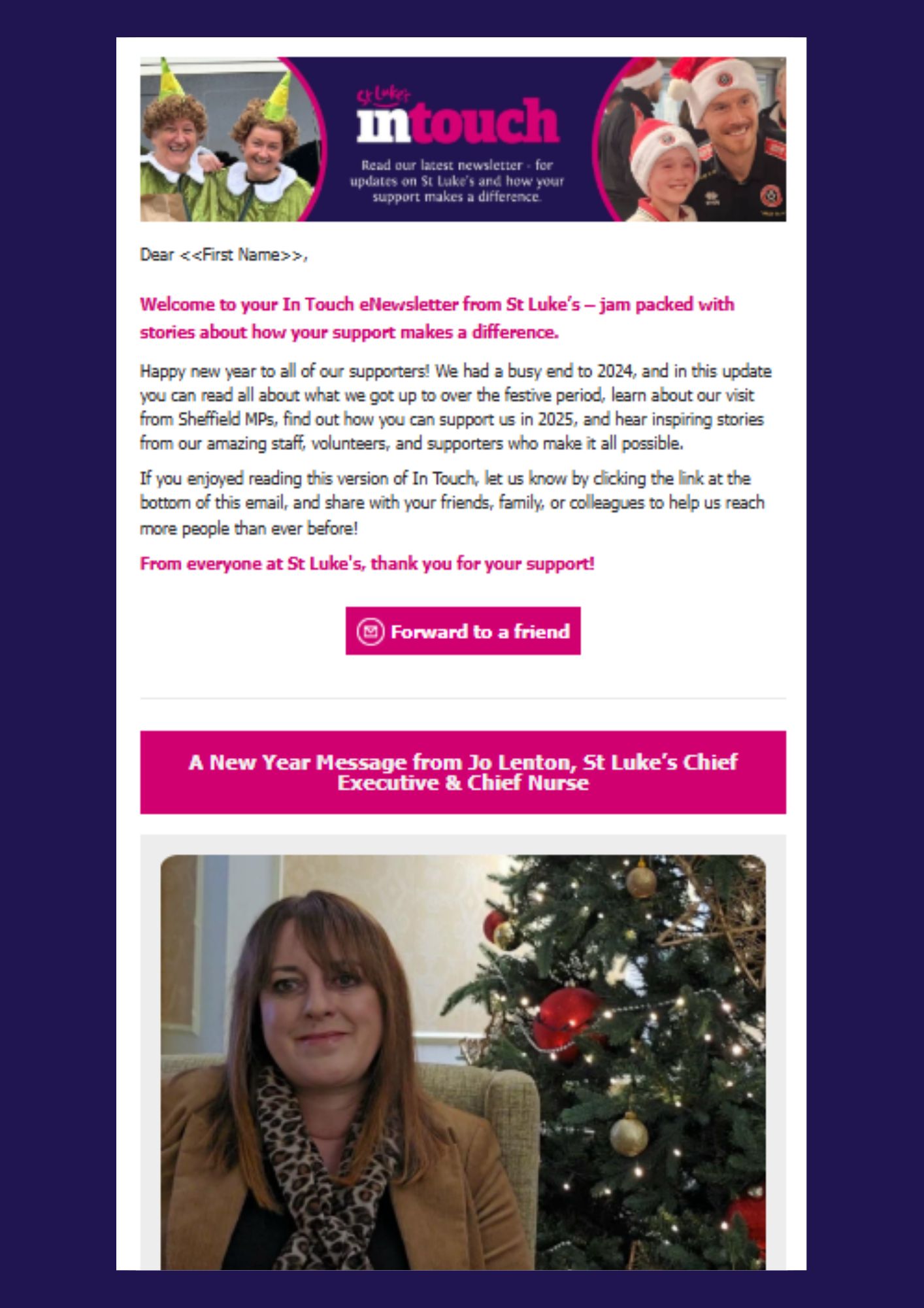 St Luke's Marketing In Touch - December 2024