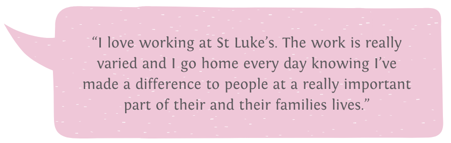 St Luke's staff quote