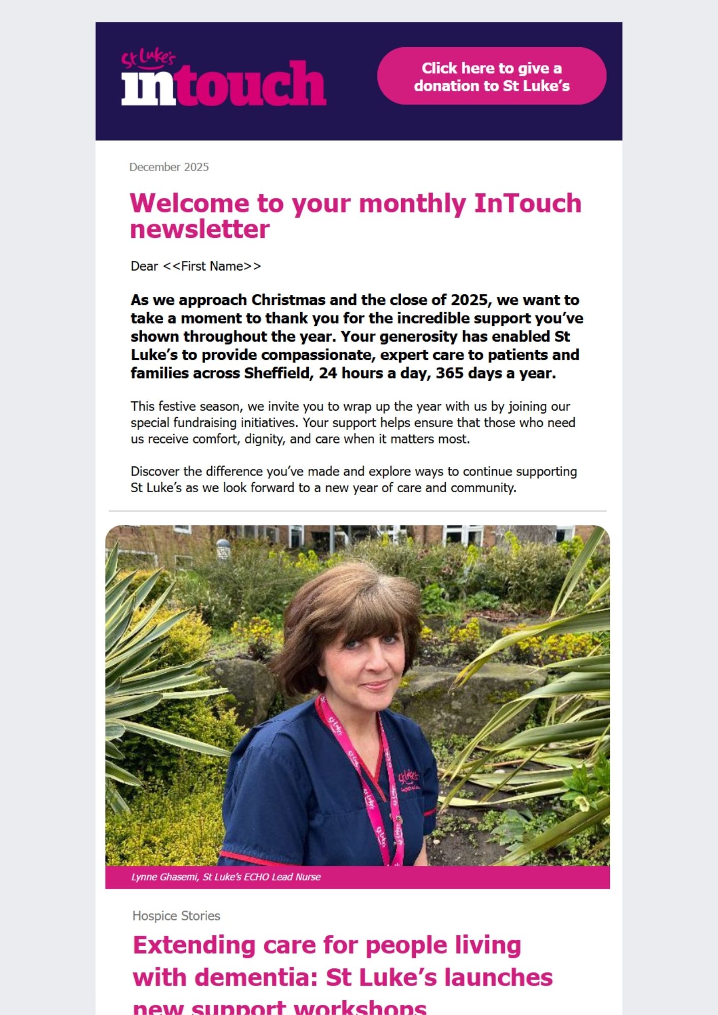 St Lukes Marketing In Touch December 2025